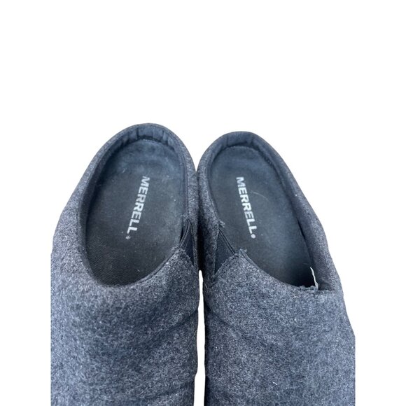 Merrell womans gray wool moc slip on casual shoes sz 8B SKU 9616 - Picture 8 of 10